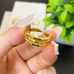 Verstelbare Ring met Skeletstructuur - Vintage Look voor Vrouwen