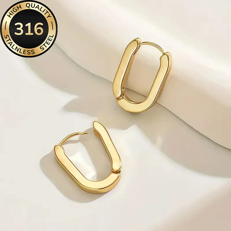 Oorringen van 316 Roestvrij Staal – Elegant & Hypoallergeen Design