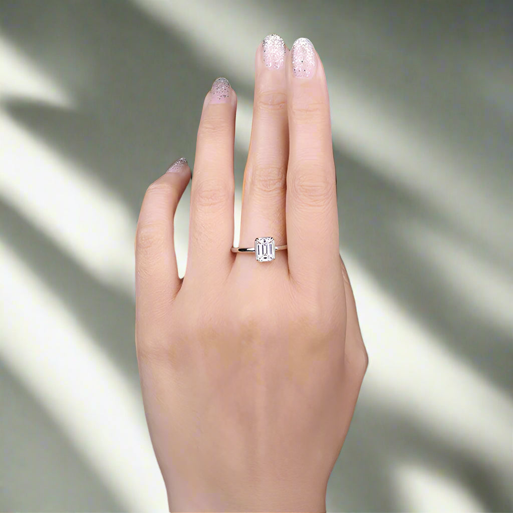 Zilveren Cocktail Ring – 925 Sterling Zilver & Heldere Zirkoon