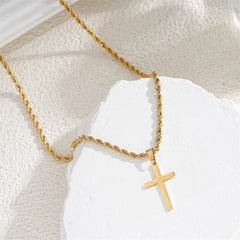 Gouden & Zilveren Kruisketting – Trendy Hanger voor Mannen & Vrouwen