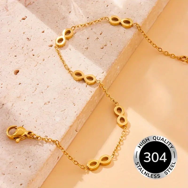Minimalistische Infinity Armband – Roestvrij Staal met Oneindigheidssymbool
