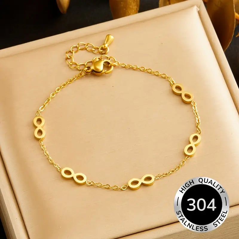 Minimalistische Infinity Armband – Roestvrij Staal met Oneindigheidssymbool