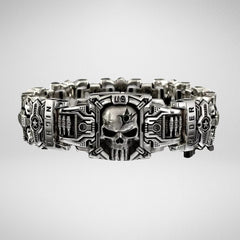 Vintage Schedel Armband – Hiphop/Rock Stijl voor Mannen